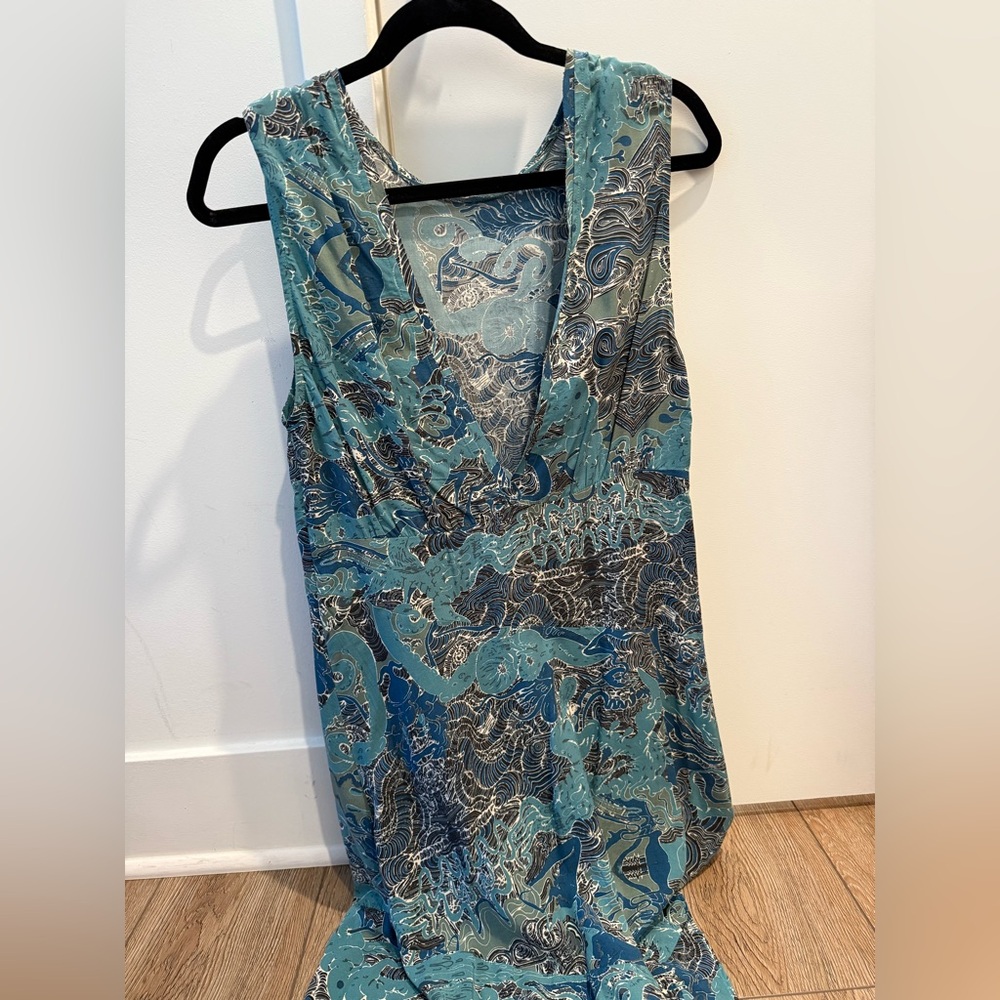 Zadig & Voltaire Blue Patterned Dress